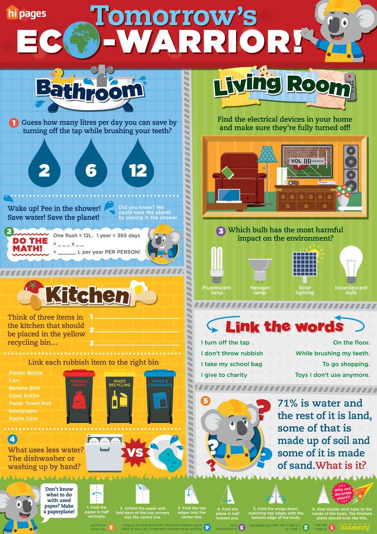 Free Printable Worksheet On The Environment | hipages